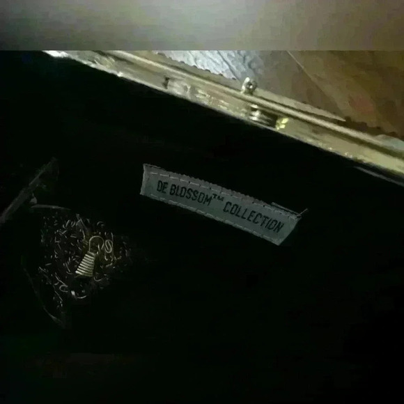 De Blossom Collection Black Sparkly Purse - Picture 2 of 5